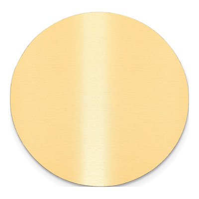 Round Satin Brass Plates, Set of 6