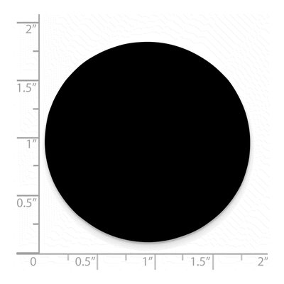 1 3/4" Round Black Anodized Aluminum Plates, Set of 6 – view 2