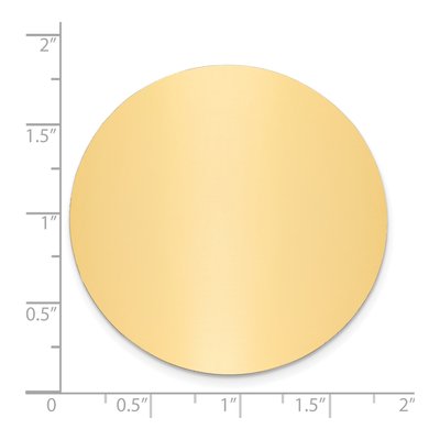 Round Solid Brass Plates, Set of 6 – view 2