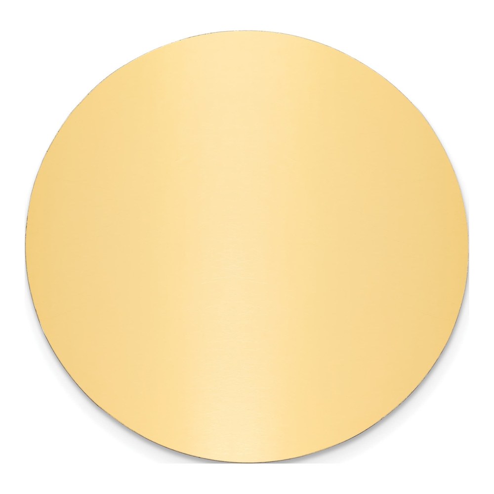 Round Solid Brass Plates, Set of 6