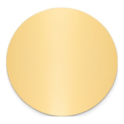Round Solid Brass Plates, Set of 6