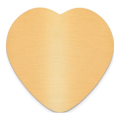 Heart Copper Aluminum Plates Set of 6