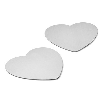 Heart Aluminum Engraving Plates, Set of 6 – view 3
