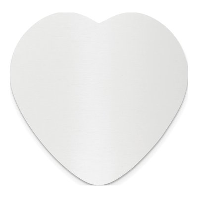 Heart Aluminum Engraving Plates, Set of 6