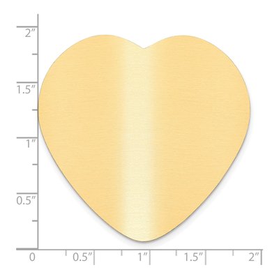Heart Brass Plates, Set of 6 – view 2