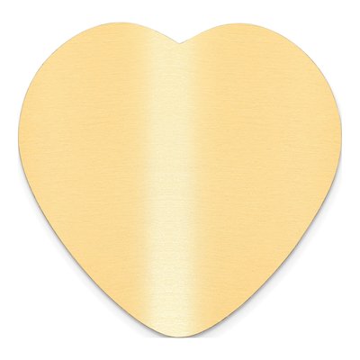 Heart Brass Plates, Set of 6