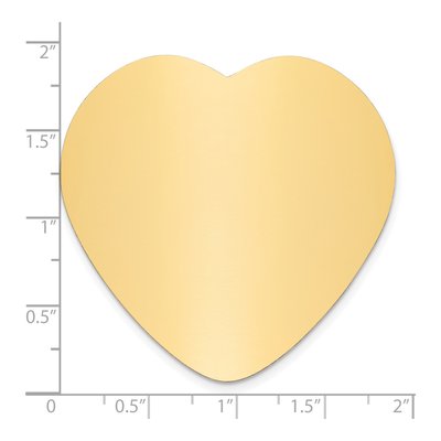 Heart Brass Plates, Set of 6 – view 2