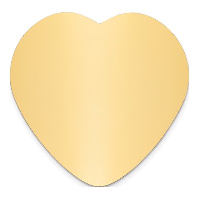 Heart Brass Plates, Set of 6