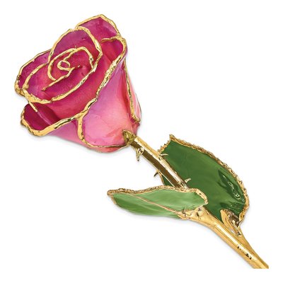Real Rose with 24k Gold Trim