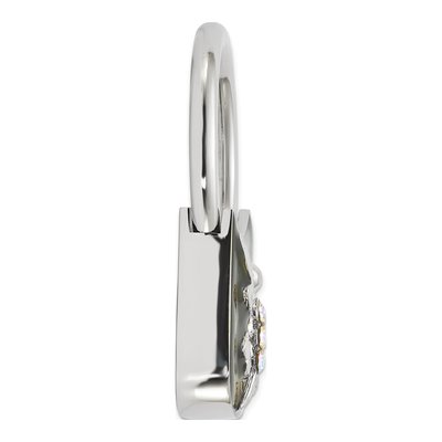 1928 Silver-tone Dragonfly Crystal Key Fob – view 2