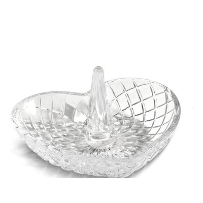 Glass Heart Ring Holder