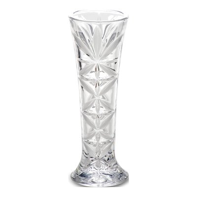 Small Crystal Faceted Bud Vase