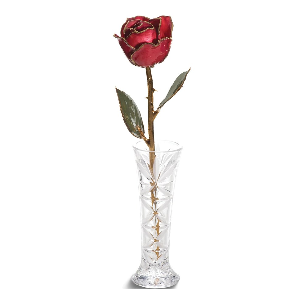 Real Rose & Bud Vase Set