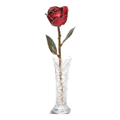 Real Rose & Bud Vase Set