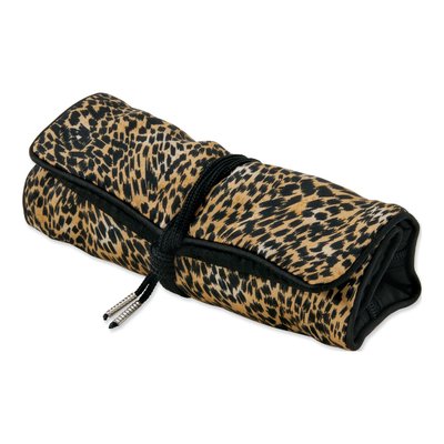 Gold Cheetah Jewelry Roll Set of 5