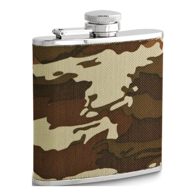 Rebel Steel Camo Flask & Funnel Set