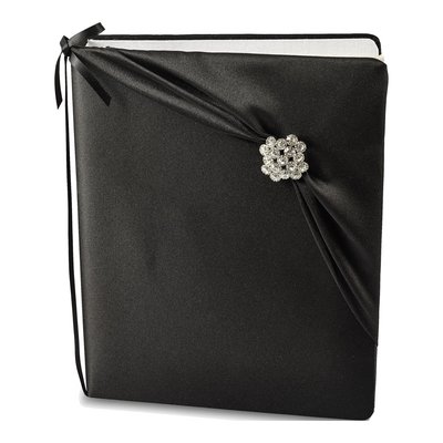 Black Satin Wedding Memory Book