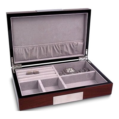 Wooden Valet Jewelry Box