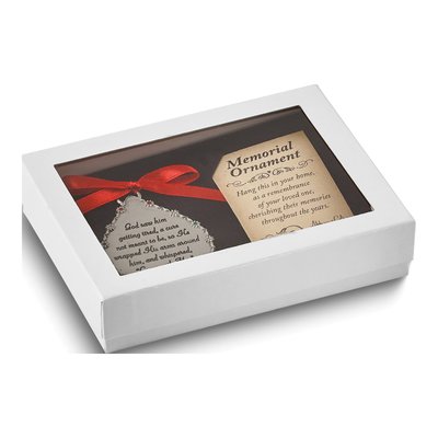 In Loving Memory Teardrop Memorial Ornament, Engravable – view 6