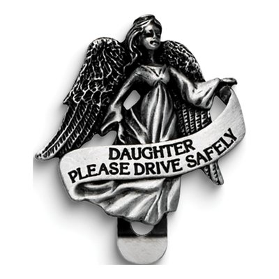 Daughter Guardian Angel Visor Clip