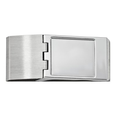 Men's Silver-Tone Hinged Money Clip