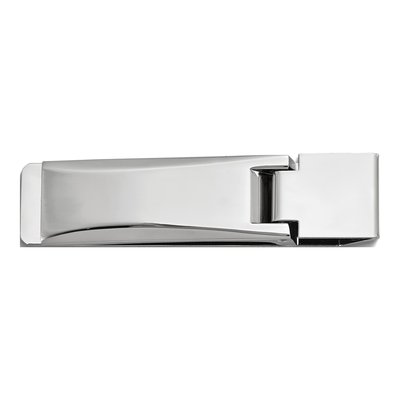 Men's Silver-Tone Hinged Money Clip, Engravable