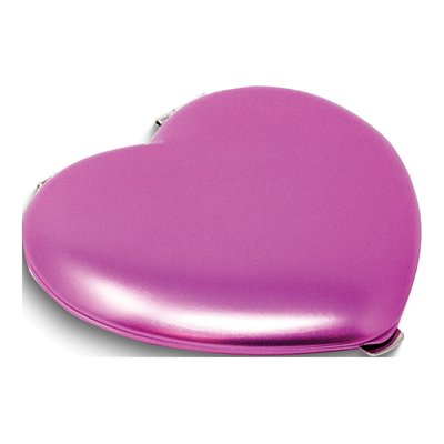 Pink Heart Compact Mirror