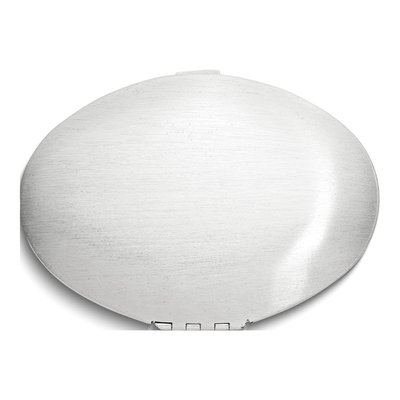 Silver-Tone Oval Compact Mirror