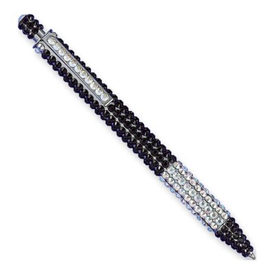 Jet Black Crystal Pencil Gift