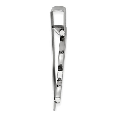 Silver-Tone Dollar Sign Hinged Money Clip – view 2