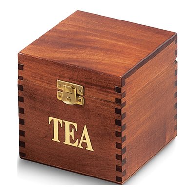 Handmade Wood Tea Chest with Satin Maple Finish