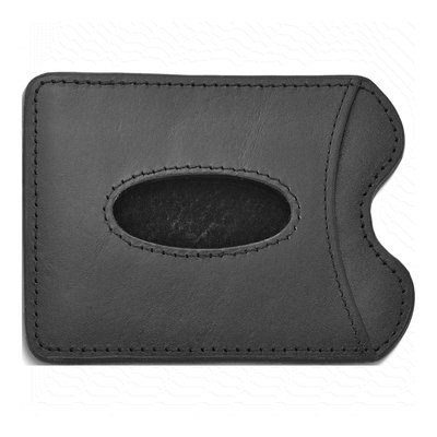 Storus Black Leather & Steel Money Clip
