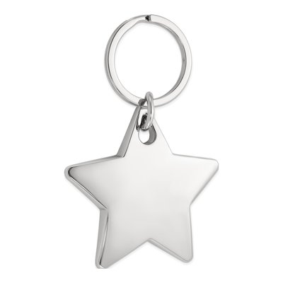 Engravable Star Key Ring