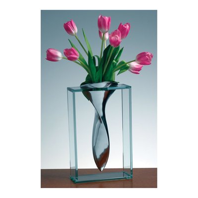 Badash Handcrafted Elvis Glass & Aluminum Vase – view 2