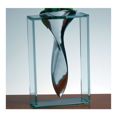 Badash Handcrafted Elvis Glass & Aluminum Vase