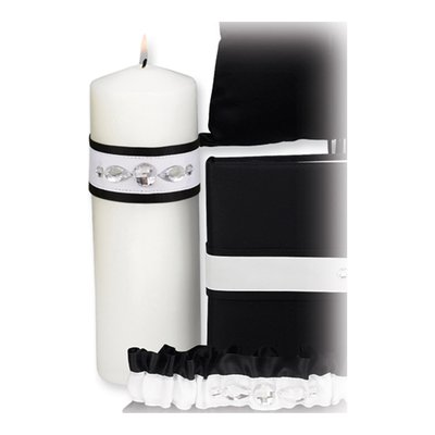 Black Glitz & Glam Unity Candle