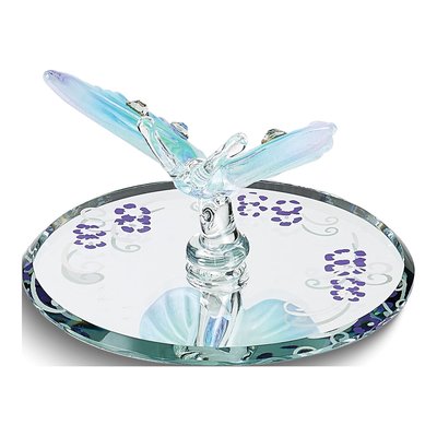 Glass Baron Blue & Purple Butterfly Figurine – view 2