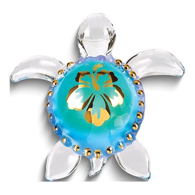 Aloha Sea Turtle Handcrafted Glass Figurine – view 3