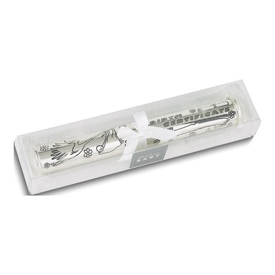 Silver-Plated Birth Certificate Holder – view 4