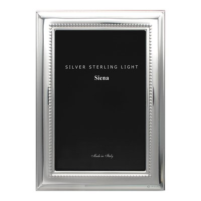 Bilaminate Silver Wide Beaded 4x6 Photo Frame
