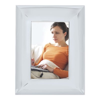 Silver-Plated 4x6 Concave Edge Picture Frame