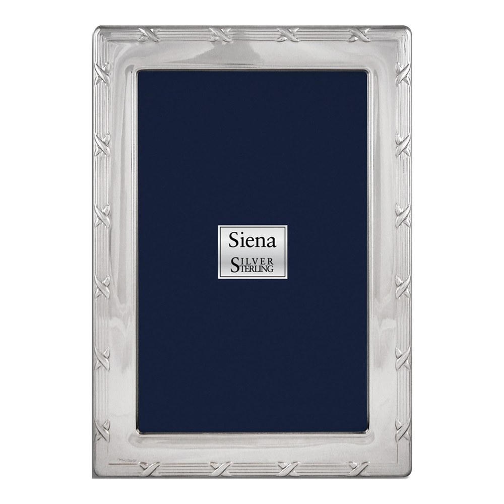 Silver-Plated Reed & Ribbon 5x7 Photo Frame