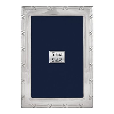 Silver-Plated Reed & Ribbon 5x7 Photo Frame