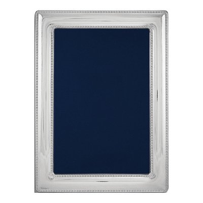 Silver-Tone Beaded 4x6 Photo Frame