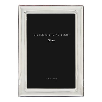 Bilaminate Silver Photo Frame, Made in Italy