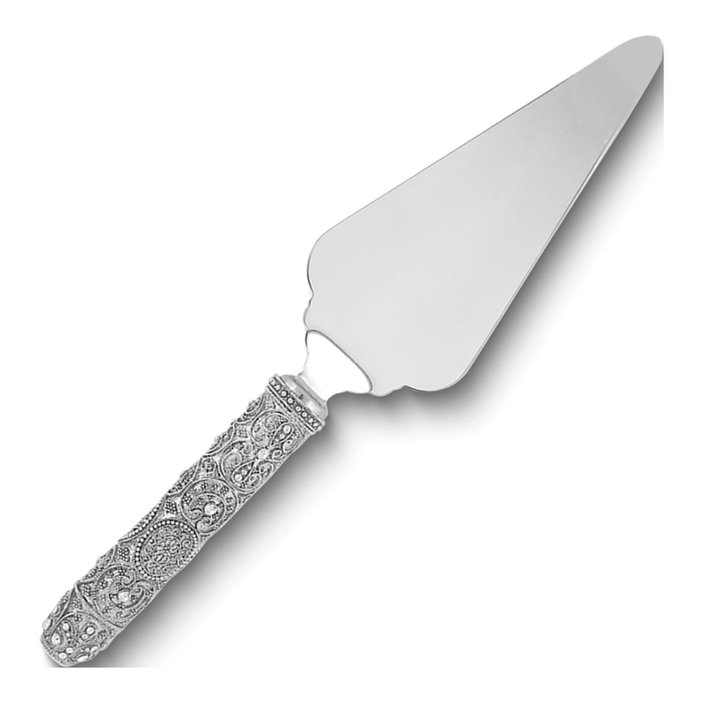 Silver-Plated Pie Server with Austrian Crystals