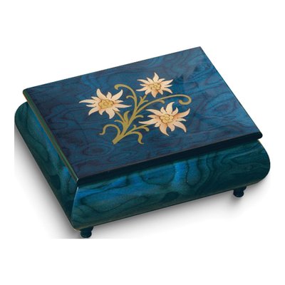 Handcrafted Wooden Musical Jewelry Box - Isle of Capri
