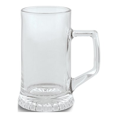 Engravable Glass 15 oz Tankard
