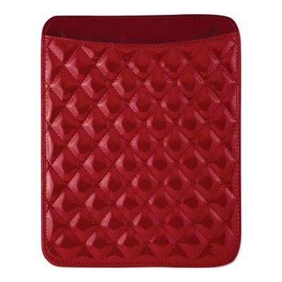 Red Diamond Pattern Tablet Holder Case