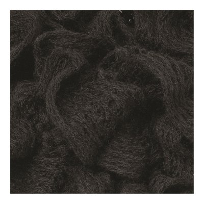 Black Knitted Frill Acrylic Fashion Scarf – view 2